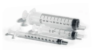 Stříkačka injekční 2 ml, třídílná, LUER-LOCK, jednorázová, sterilní, 100 ks